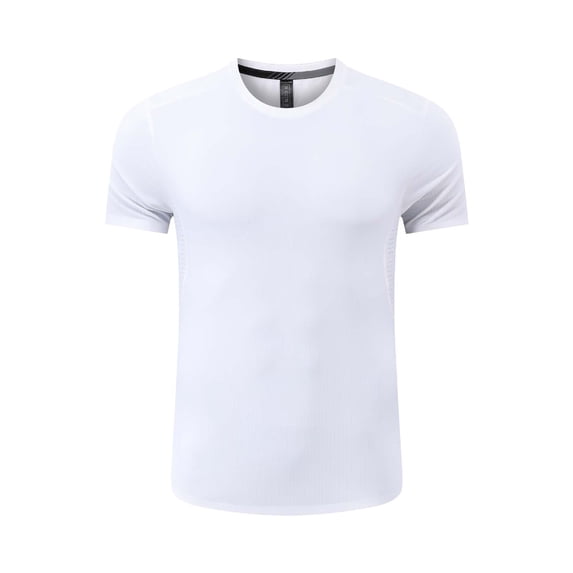 Athletic T Shirts for Men Short Sleeve Crewneck Quick-Drying Tees Tops Mens Casual Solid Color Stretchy Slim Pullover Cooling Workout Tshirts Shirt