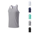 thumbnail image 1 of Athletic Tank Tops Men Lightweight Breathable Quick Drying Sleeveless Polo Shirt Workout Running Gym Tanks, 1 of 6