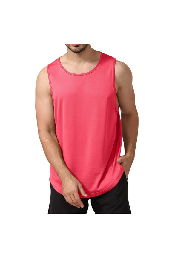 Athletic Tank Tops Men Workout Soft Sleeveless Muscle Tee Quick Dry UPF 50+ for Performance Boxing Gym Beach