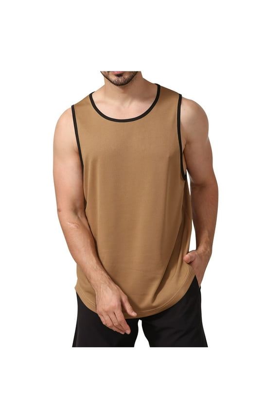 Athletic Tank Tops Men Workout Soft Sleeveless Muscle Tee Quick Dry UPF 50+ for Performance Boxing Gym Beach