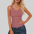 thumbnail image 1 of Athletic Tank Tops for Women V Neck Sleeveless Shirts Casual Tunic Workout Lightweight Hiking Undershirt Pink 5XL, 1 of 6