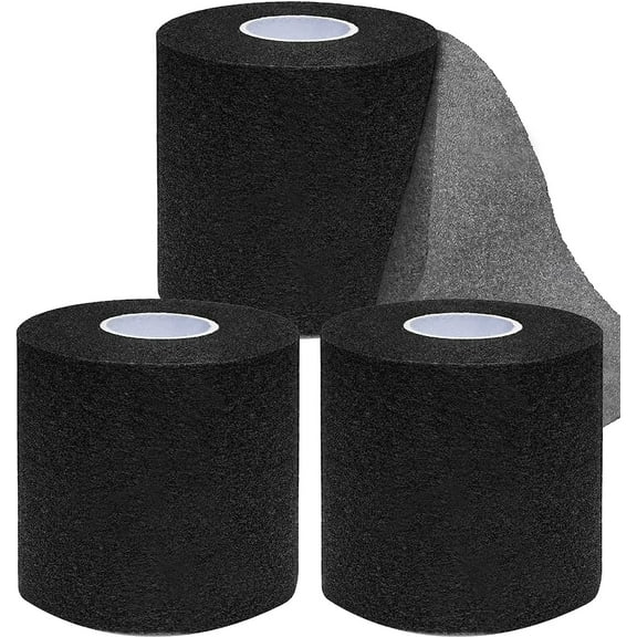 Athletic Tape,5 Pack Black Sports Tape,Strong Stick No Sticky Residue for Hockey Climbing Sports Medical Splints
