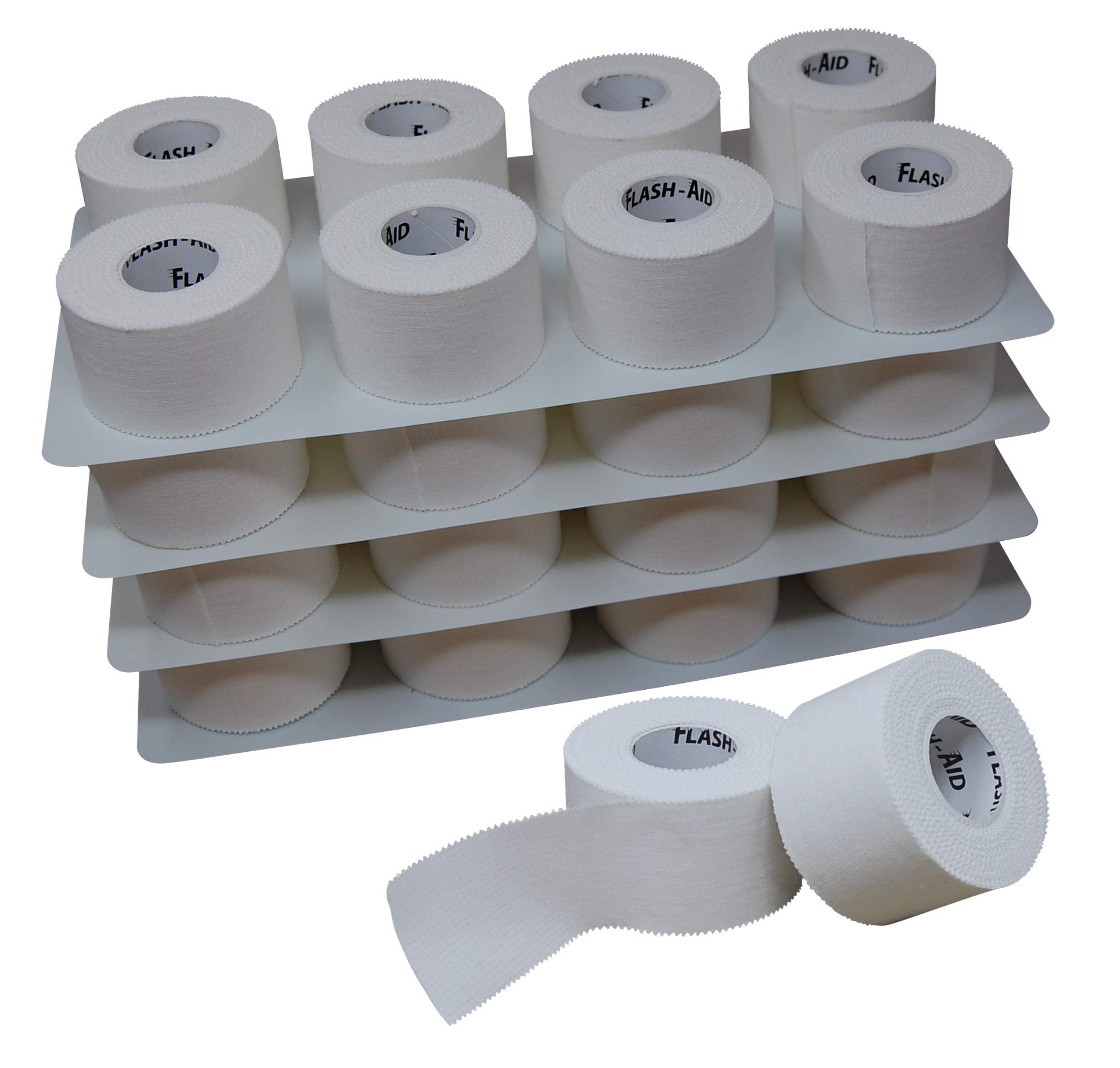 Athletic Tape Large Rolls (1.5 inches by 10 Yards) LatexFree (White