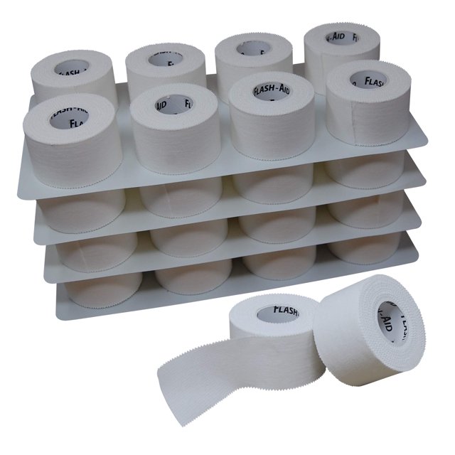 Athletic Tape Large Rolls (1.5 inches by 10 Yards) LatexFree (White