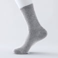 thumbnail image 1 of Sunshuilll Adult Gray Socks (1 Pair) Gray Crew Socks, Light Gray, 1 of 4