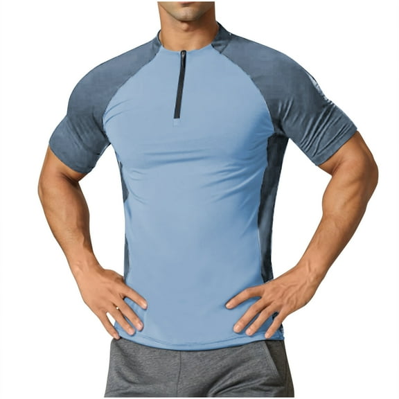 Tops for Men Short Sleeve Fashion Floral Printing Fashion Fitness Round Neck Short Sleeve T Shirt