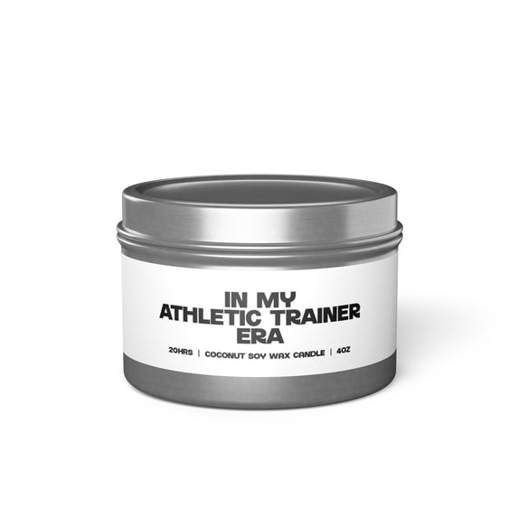 Athletic Trainer Era Tin Candle Gifts Home Office Decor Vanilla Coffee