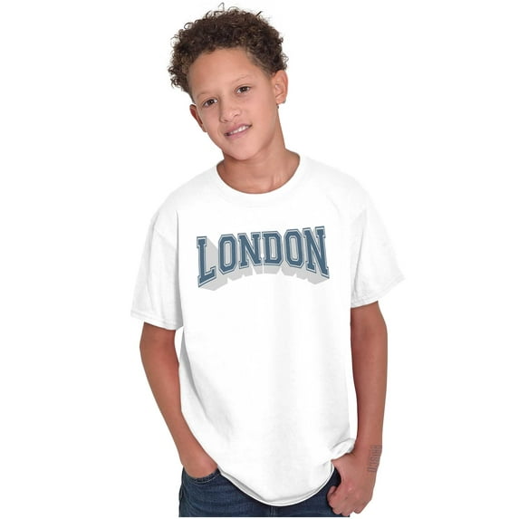 Athletic Varsity London England Crewneck T Shirts Boy Girl Teen Brisco Brands S