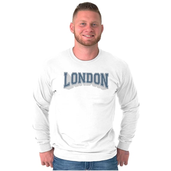 Athletic Varsity London England Long Sleeve TShirt Men Women Brisco Brands M