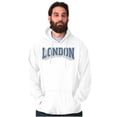 thumbnail image 1 of Athletic Varsity London England Unisex Plus Fleece Graphic Hoodie Brisco Brands 2X, 1 of 6
