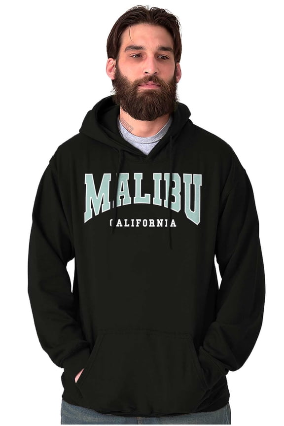 Athletic Varsity Malibu California Hoodie Sweatshirt Women Men Brisco Brands X