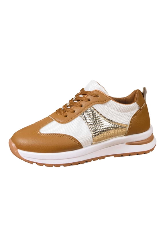 Athletic Walking Shoes for Women Popcorn Sole Sports Sneakers Color Block Classic Shoes for Walking,Running,Shopping