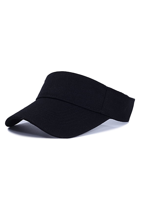 Athletic Wear Sport Visor Sun Sports Visor Hat Visor Adjustable Cap for Women and Men Black One Size