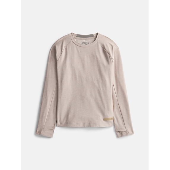 Athletic Work Boys ButterCore Tee with Long Sleeves, Sizes 4-18