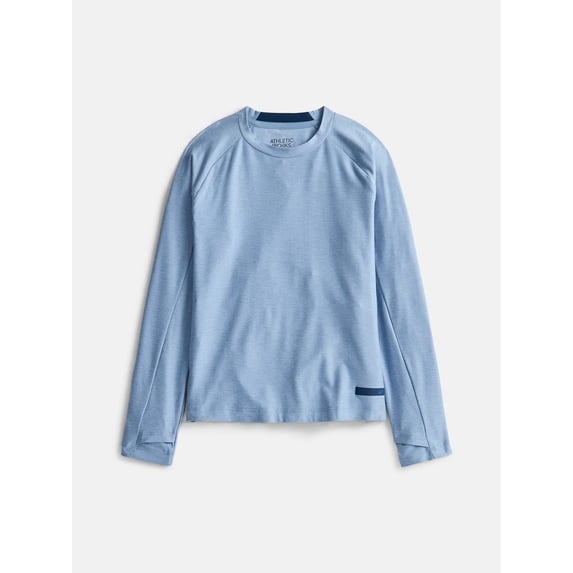 Athletic Work Boys ButterCore Tee with Long Sleeves, Sizes 4-18