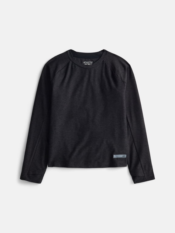 Athletic Work Boys ButterCore Tee with Long Sleeves, Sizes 4-18