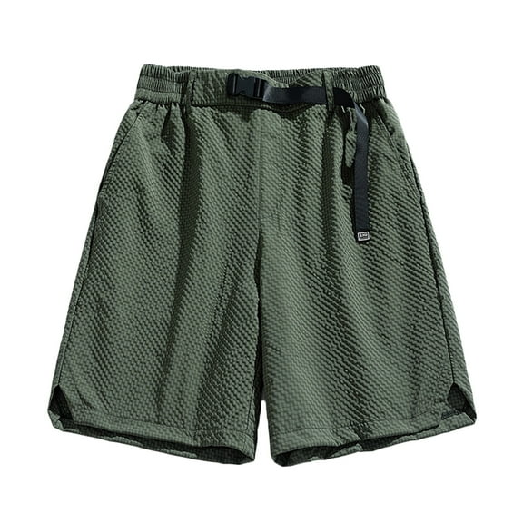 Athletic Work Mens Shorts with Pockets Drawstring Casual Solid Sports Workwear Relaxed Fit Breathable Sweatpants Bermuda Short
