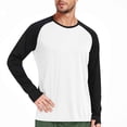 thumbnail image 1 of Athletic Workout T Shirts for Men with Thumb-Hole Long Sleeve Tshirts Shirt Quick-Drying Casual Color Block Pullover Breathable Basic Gym Running Tops, 1 of 5