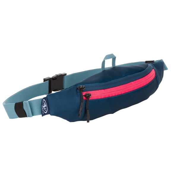 Athletic Works 1 L Pond Blue Versatile Fanny on Waist pack, Unisex, Polyester Zipper, Running Belt