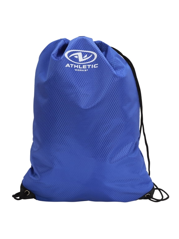 11L Adult Unisex Polyester Gym Cinch Sack, Blue