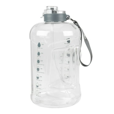 Athletic Works 128 oz Goals Jug with Dual Lid, Black Accent