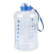 Athletic Works 128 oz Goals Jug with Dual Lid, Blue Accent