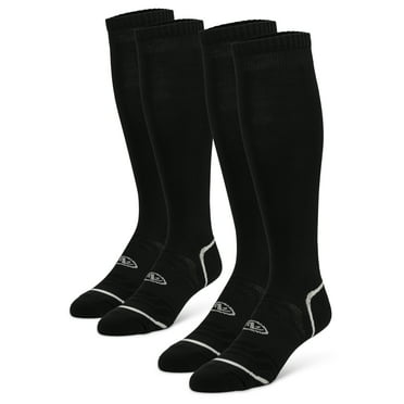 Athletic Works 2 Pack Soccer Sock Small Black
