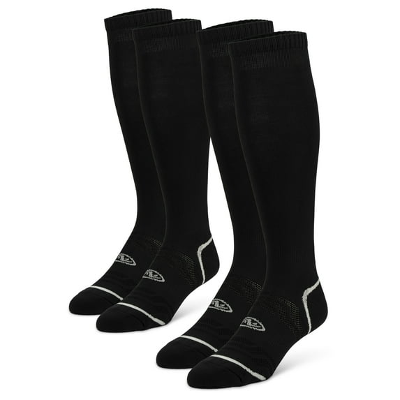 Soccer Sock 2 Pack Black Unisex