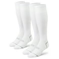thumbnail image 1 of Athletic Works Soccer Socks,  White Unisex, Small Youth 10-4.5, 2 pack, 1 of 9