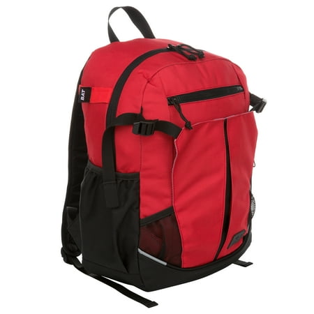 Athletic Works 21.5 Liter Red Youth Baseball Equipment Backpack, 1 Sports Bag, 2836AW04-GOBR, New, Shoe Compartment