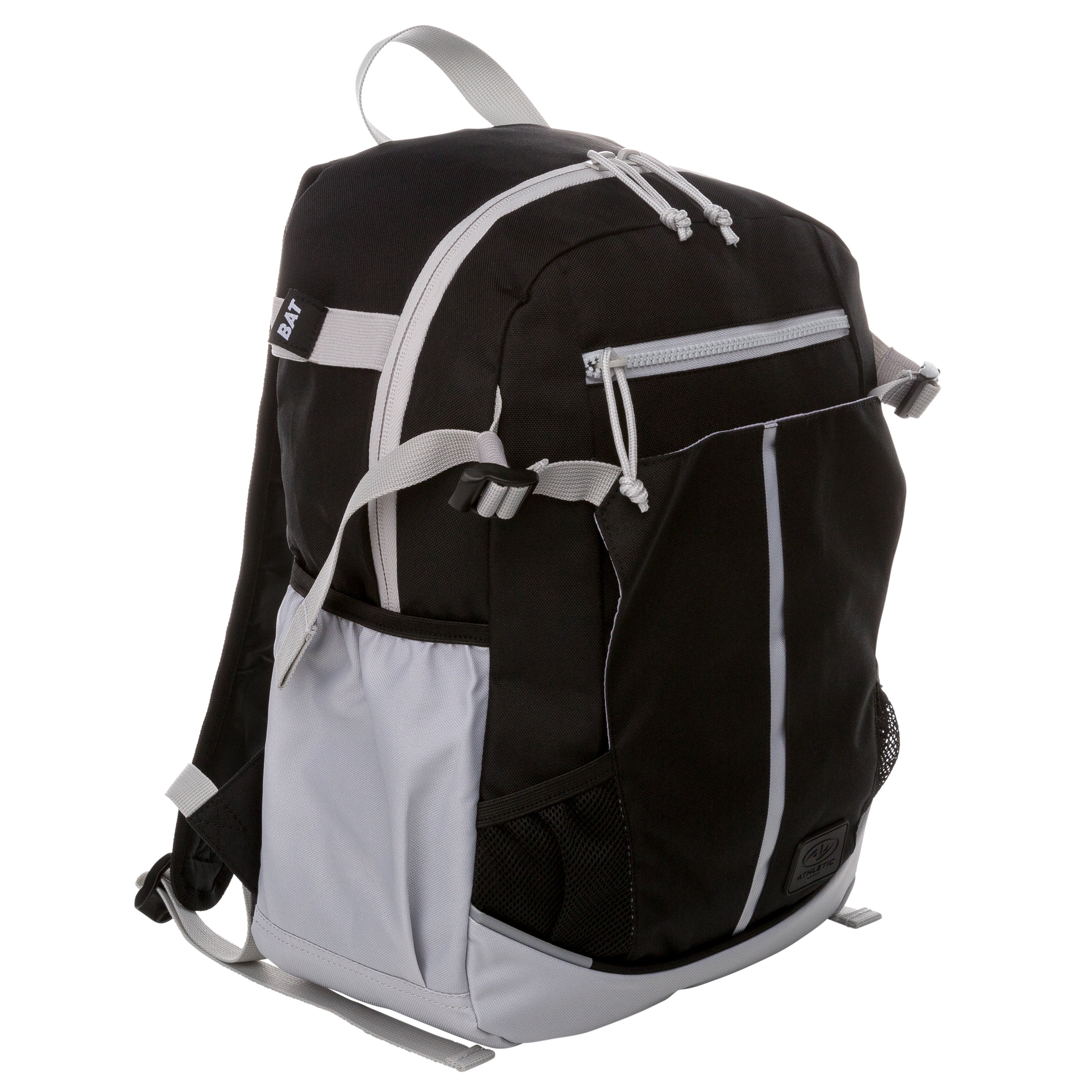 Athletic Works 21.5 Liter Youth Baseball Sports Equipment Bag, 1 Black and White, New