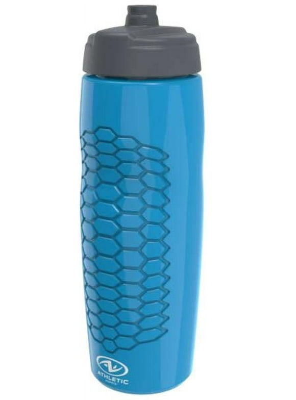 Athletic Works 24 Fluid Ounces Jet Squeezable Bottle- Blue