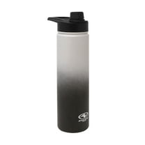 Athletic Works 24Oz SS Bottle W/Screw Cap Lid, Gray Ombre