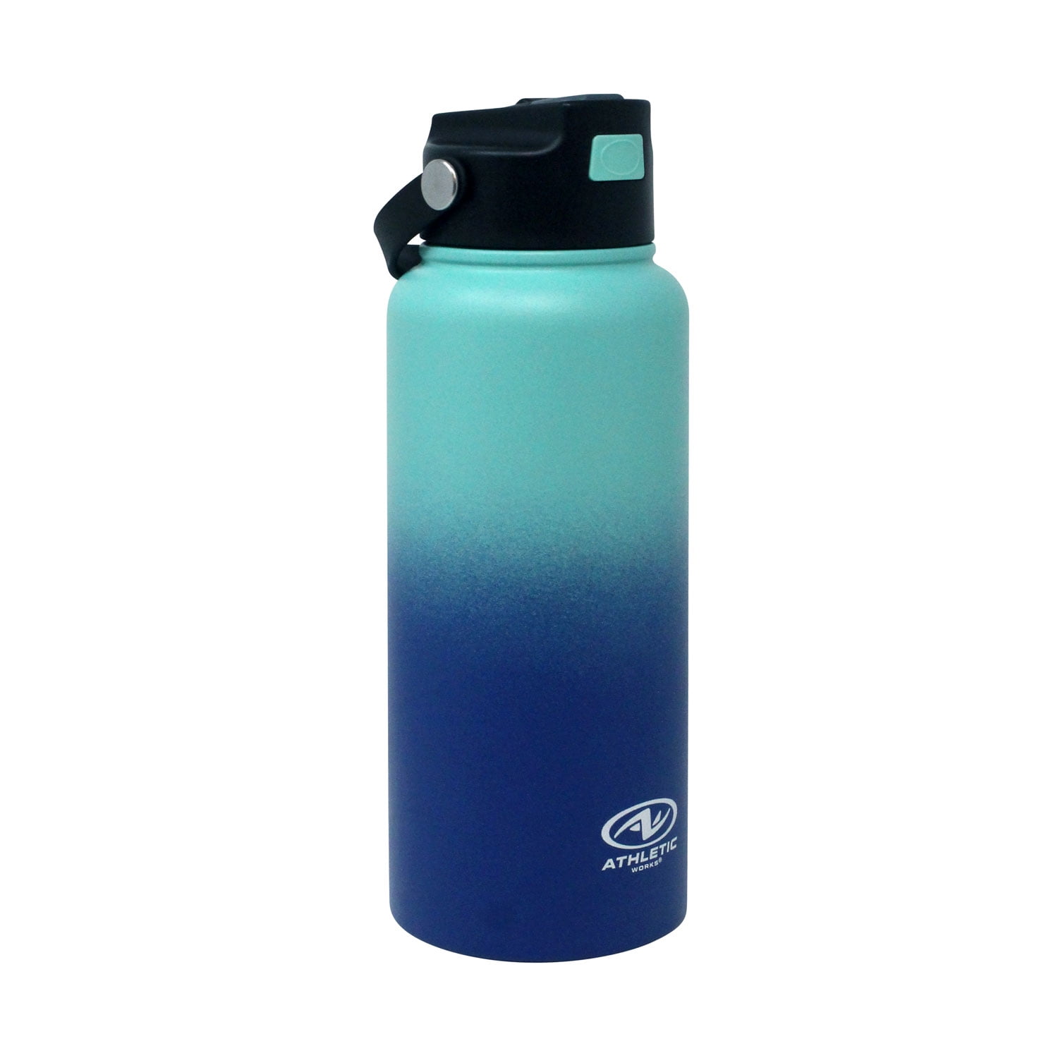 32oz Purple and Teal Ombre Stainless Steel Bottle with Flip 
