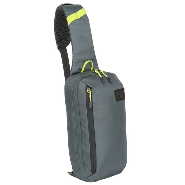 Athletic Works 4.5 Liter Chic Gray Urban Sling Sports Shoulder Bag, Unisex, Polyester, Adult, Teen