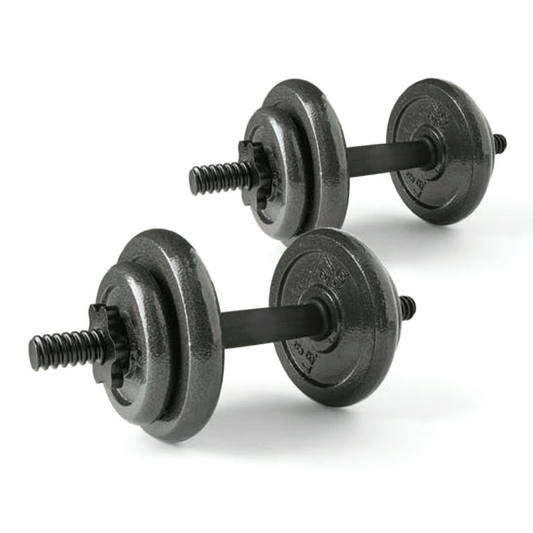 Gym Equipment for Home 8 kg (2 kg x 4) PVC, 14 inches Dumbbell Rod Set