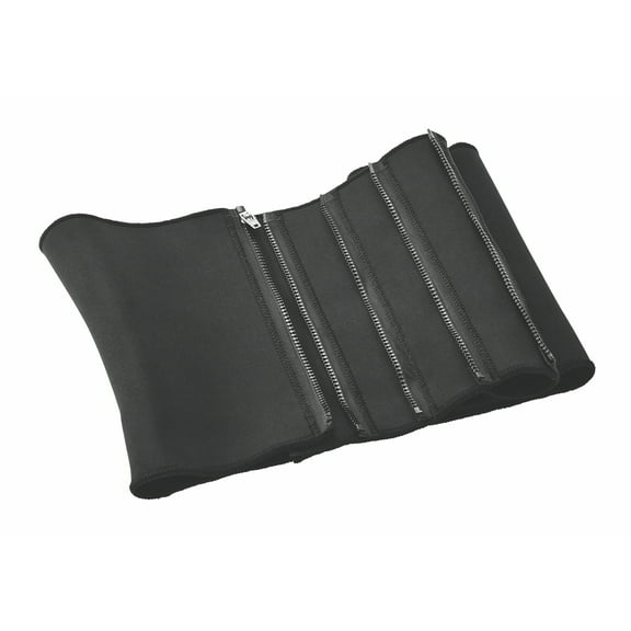 Athletic Works 5-Zipper Waist Trimmer Belt, Black