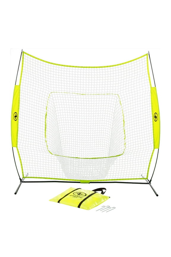 7ft  x 7ft Hit Pitch Training Net for Baseball Softball Protective Screens, New, 11.02lb
