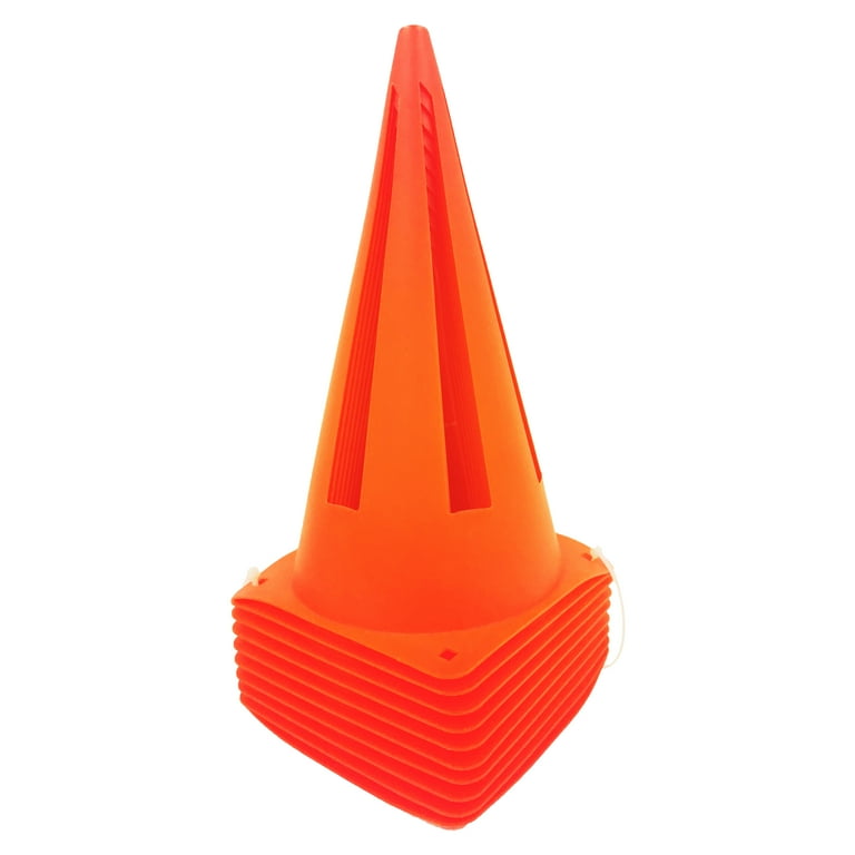 Athletic Works 9 Orange Field Training Cones 20 Pack Durable PVC Material Walmart