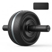 Athletic Works AB Wheel with Knee Pad for Core Strength Training, Abdominal Training