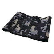 Athletic Works Adjustable Zipper Waist Trimmer Belt with Antimicrobial Protection, L/XL, Gray Camo