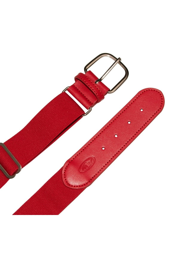 Adult Adjustable Baseball/Softball Belt, Red