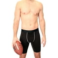 thumbnail image 1 of Athletic Works Adult Compression Long Short, Small, Black, Unisex, 1 Pack, 1 of 9