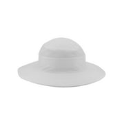 Athletic Works Adult Nylon Ripstop Boonie with Perforated Crown Ring Arctic White