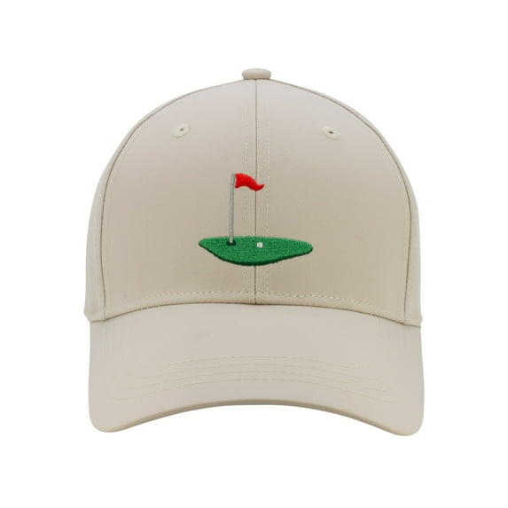 Athletic Works Adult Polyester Microfiber Golf Athletic Hat Khaki