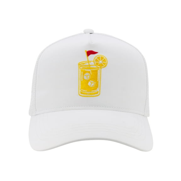 Athletic Works Adult Polyester Microfiber Lemonade Drink Performance Hat White