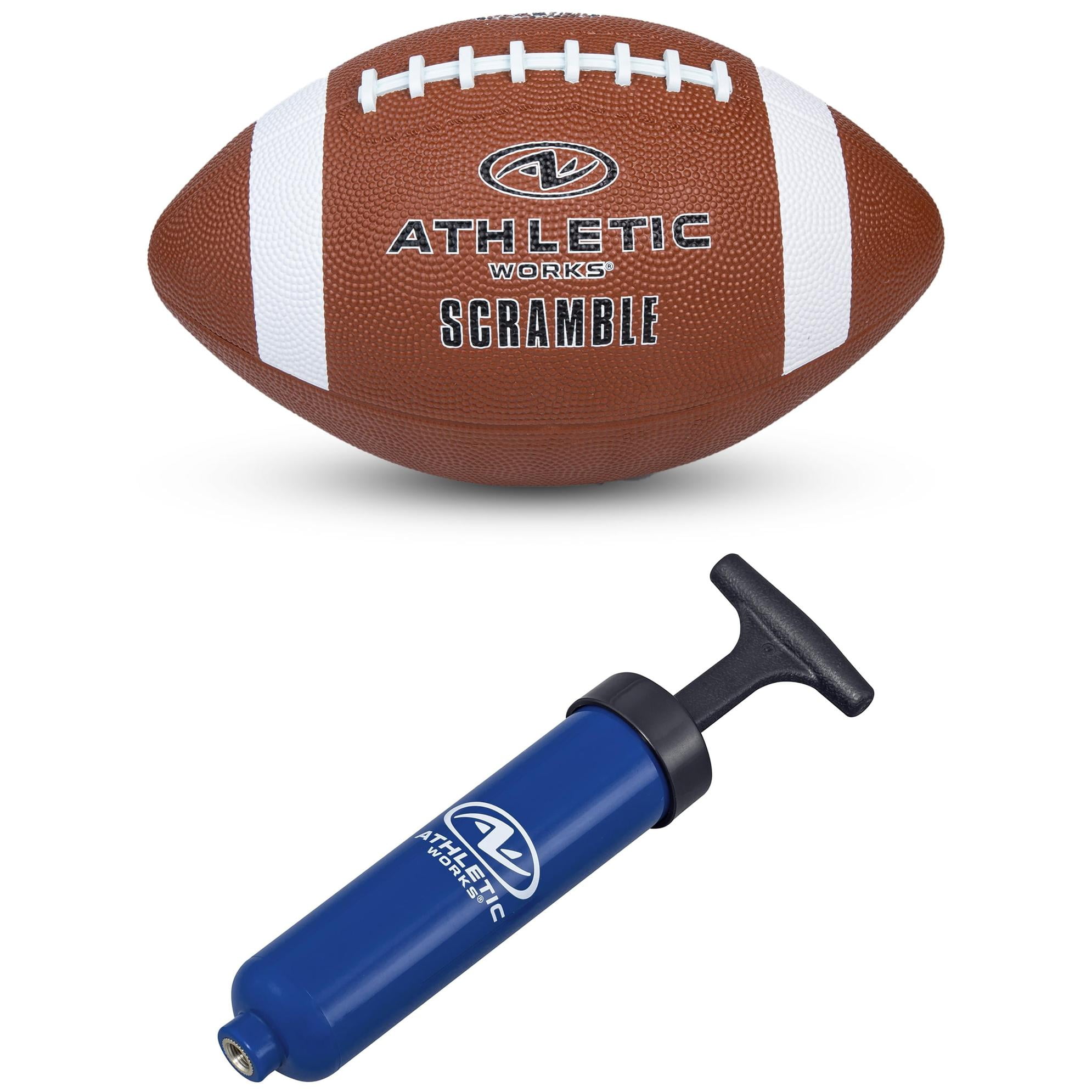 Athletic Works Adult Size Footballs (6-Pack) with Pump - Players