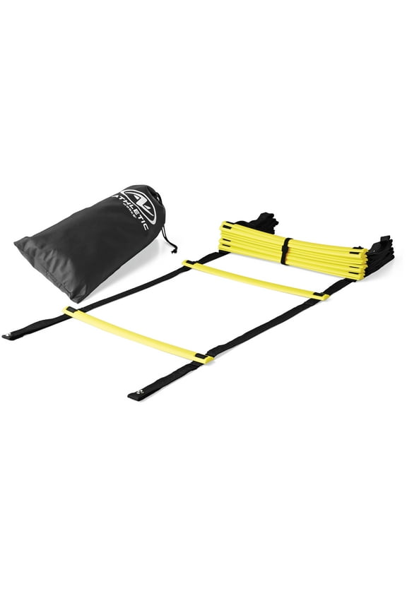 Agility Ladder, Footwork Speed Training, 12 Rungs, Yellow Black, 1 lb, New