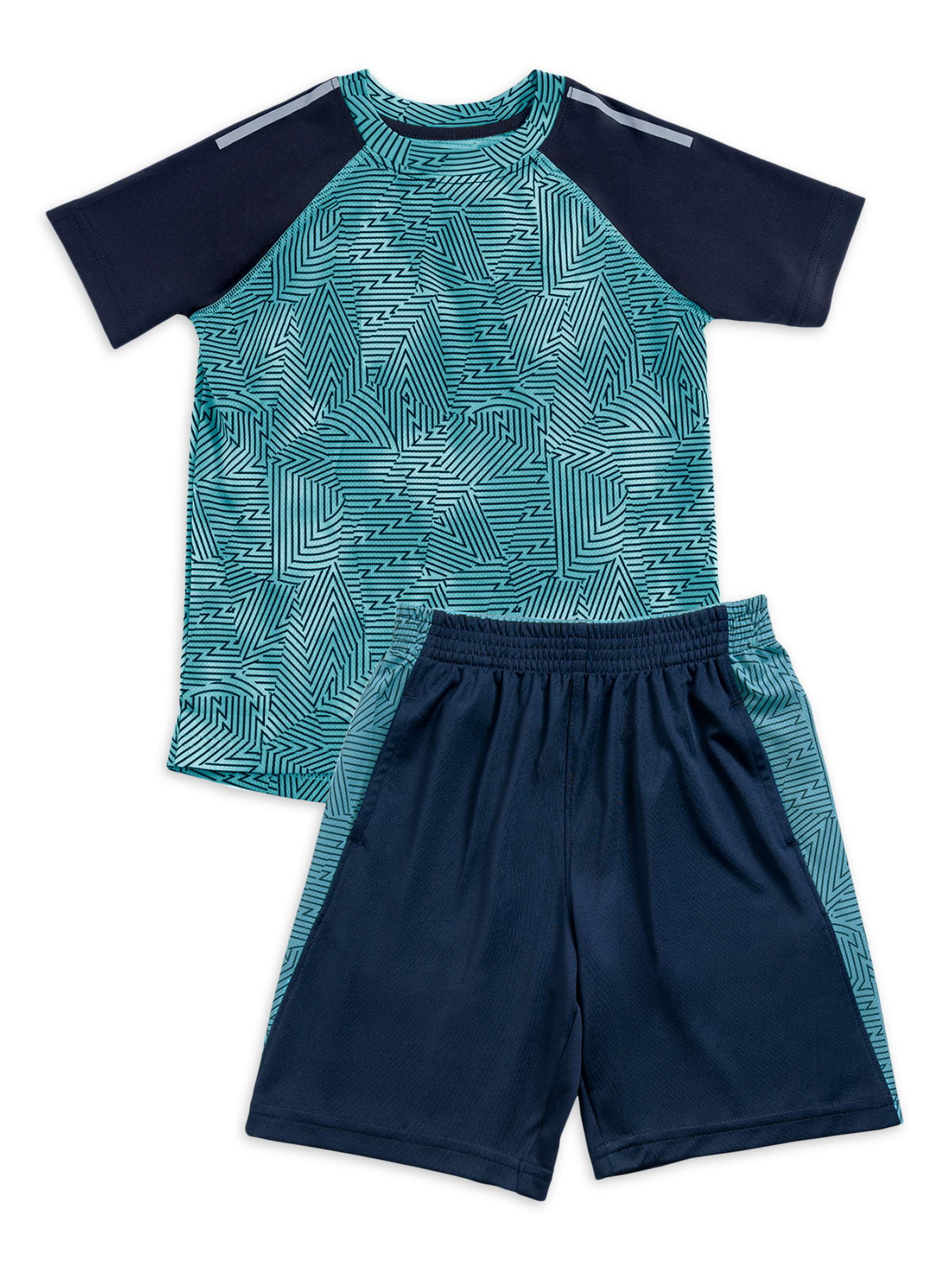 Athletic Works Baby Boy & Toddler Boy Active TShirt & Shorts Outfit