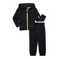 thumbnail image 1 of Athletic Works Baby and Toddler Boy Tech Fleece Zip Hoodie and Jogger Pants Outfit Set, 2-Piece, Sizes 12M-5T, 1 of 3